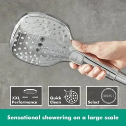 Hansgrohe Raindance Select E 120 3-Spray Hand Shower - Chrome - 26520000 -SHOWER HEADS Sales 26520000 D4 460