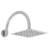 Hudson Reed Square Fixed Head & Curved Wall Mounted Arm - Chrome 1 Hudson Reed Square Fixed Head & Curved Wall Mounted Arm - Chrome -SHOWER HEADS Sales ARM06 A3088 P