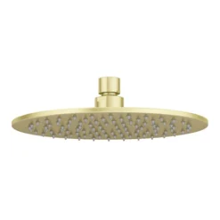 Arezzo Round 200mm Brushed Brass Fixed Shower Head