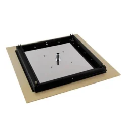 Arezzo Brushed Brass 400 x 400mm Recessed Ceiling Mounted Square Shower Head -SHOWER HEADS Sales AZBB4CRS d2 460