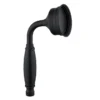 Arezzo Traditional Shower Handset - Matt Black -SHOWER HEADS Sales AZHS1MB lrg 670