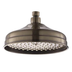 Chatsworth Antique Brass 8" Shower Head with Swivel Joint