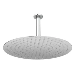 Cruze Large 400mm Thin Round Shower Head + Ceiling Mounted Arm -SHOWER HEADS Sales CRZ 400 CM n d1 460