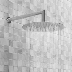 Cruze 300mm Ultra-Thin Round Shower Head + 90 Degree Bend Arm