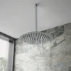 Cruze Ultra Thin Round Shower Head with Vertical Arm - 300mm -SHOWER HEADS Sales CRZ3VSA n p