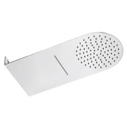 Cruze Round Flat Dual Fixed Shower Head (Waterfall + Rainfall)