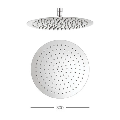 Crosswater - Central 300mm Round Fixed Showerhead - FH300SR+ 7 Crosswater - Central 300mm Round Fixed Showerhead - FH300SR+ -SHOWER HEADS Sales FH300SR PN