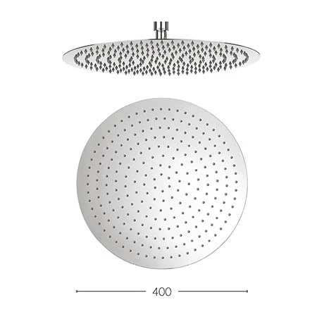 Crosswater - Central 400mm Round Fixed Showerhead - FH400SR+ 8 Crosswater - Central 400mm Round Fixed Showerhead - FH400SR+ -SHOWER HEADS Sales FH400SR PN