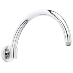 Hudson Reed Curved Wall Mounted Shower Arm - Chrome - ARM06