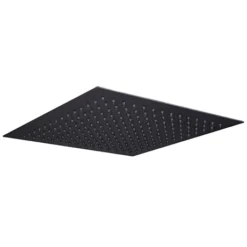 Arezzo Square 300 x 300mm Matt Black Fixed Shower Head