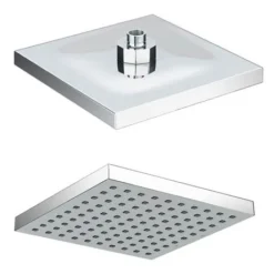 Milan 200 x 200mm Square Shower Head with Swivel Joint