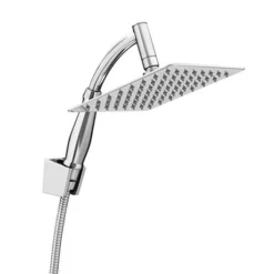Milan 200 x 200mm Square Stainless Steel Shower Head, Extension Arm + Hose Kit 7 Milan 200 x 200mm Square Stainless Steel Shower Head, Extension Arm + Hose Kit -SHOWER HEADS Sales SHE1394 detail1 460